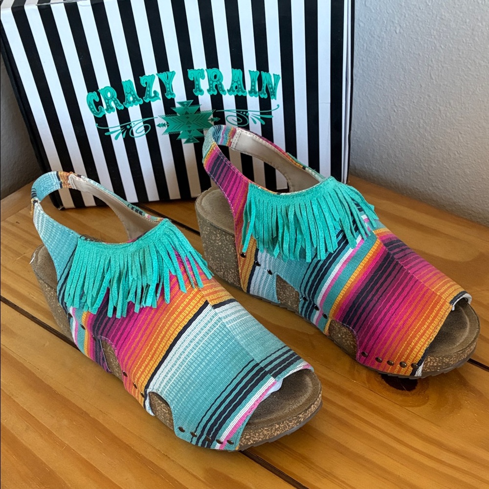 Crazy Train Serape sandals
